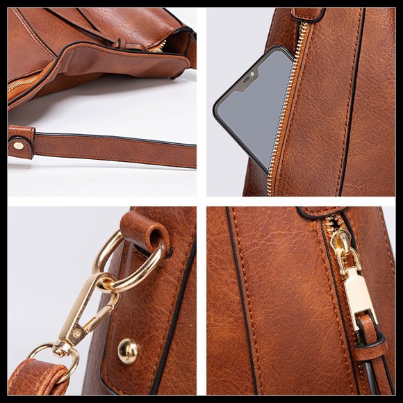 NEW ELVA Hobo Shoulder Bag Crossbody - Picture 7 of 8